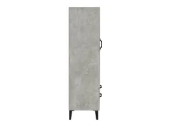 Aparador de madera contrachapada gris hormigón 70x31x115 cm