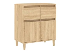 Aparador de madera contrachapada roble Sonoma 60x35x70 cm