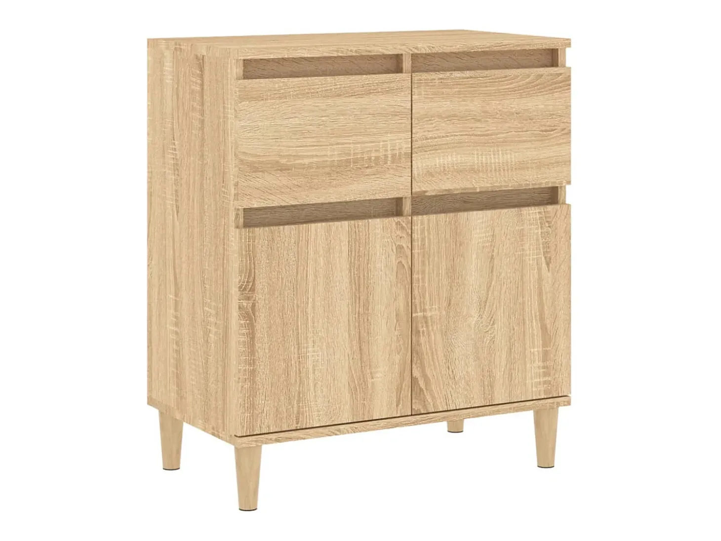 Aparador de madera contrachapada roble Sonoma 60x35x70 cm