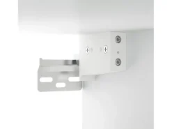 Aparador de madera contrachapada blanco 80x33x70 cm
