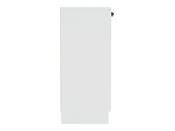 Aparador de madera contrachapada blanco 60x30x70 cm