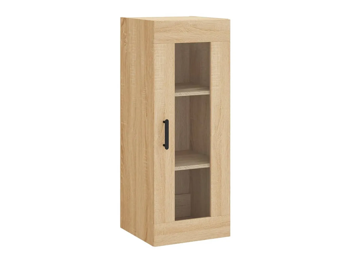 Aparador de madera contrachapada roble Sonoma 34,5x34x180 cm ES69404