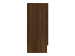 Aparador de madera contrachapada roble marrón 120x30,5x70 cm ES93569