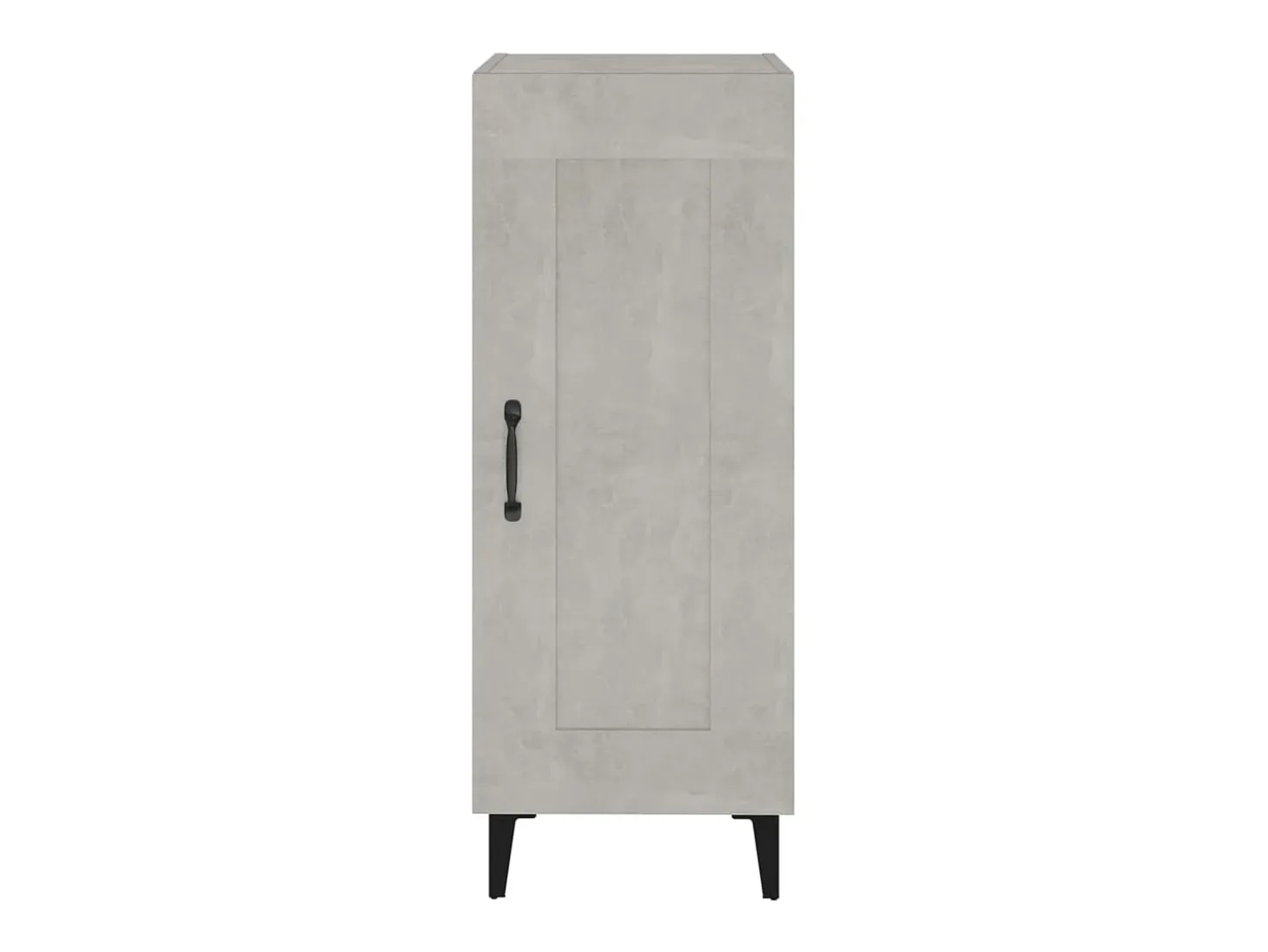 Aparador de madera contrachapada gris hormigón 34,5x34x90 cm