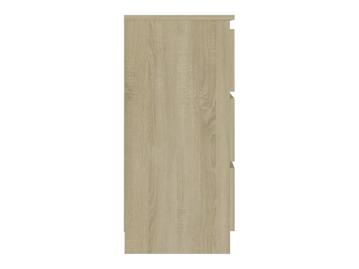 Aparador de madera contrachapada color roble Sonoma 60x35x76 cm ES66096