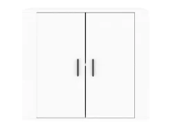 Aparador de madera contrachapada blanco 80x33x70 cm ES25726