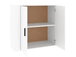 Aparador de madera contrachapada blanco 80x33x70 cm ES25726