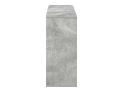 Aparador de madera contrachapada gris hormigón 120x30x75 cm