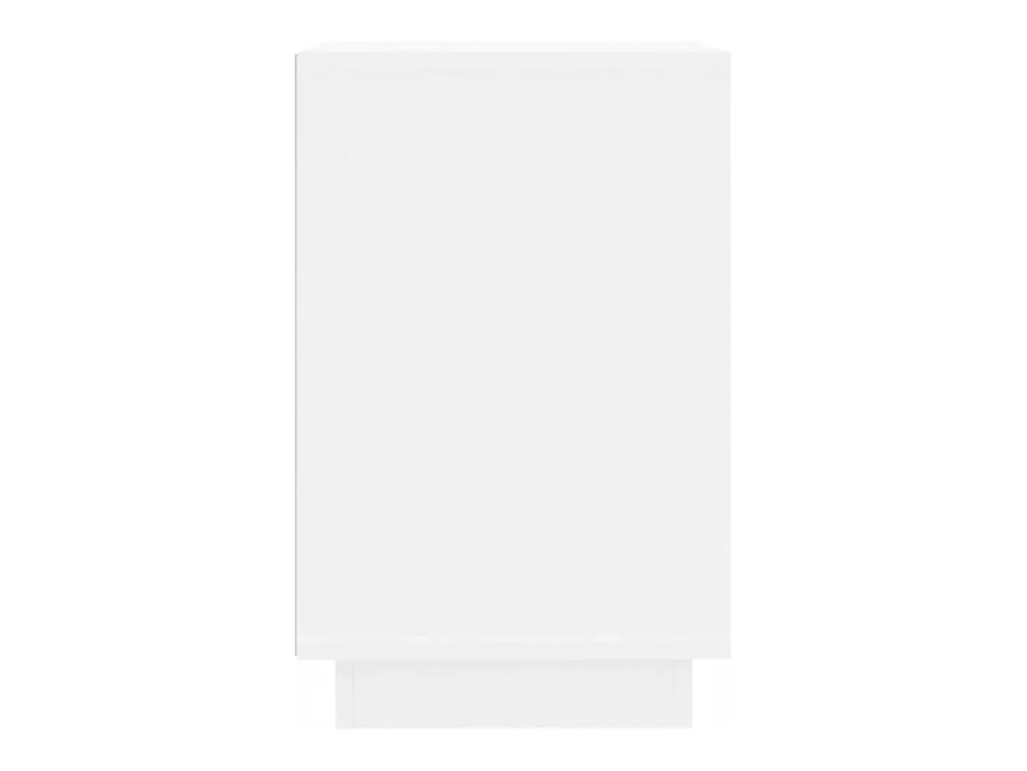 Aparador de madera contrachapada blanco 102x35x60 cm