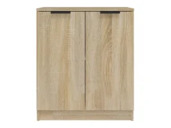 Aparador de madera contrachapada roble Sonoma 60x30x70 cm ES91903