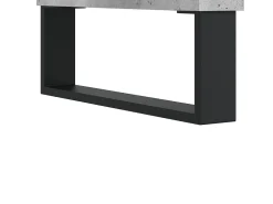 Aparador de madera contrachapada gris hormigón 60x35x70 cm
