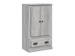 Aparador de madera contrachapada gris Sonoma 60x35,5x103,5 cm ES45892