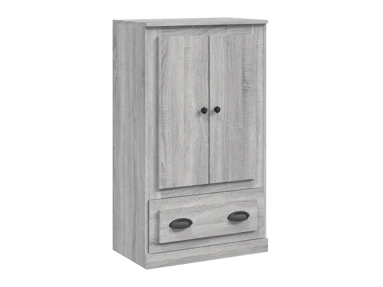 Aparador de madera contrachapada gris Sonoma 60x35,5x103,5 cm ES45892