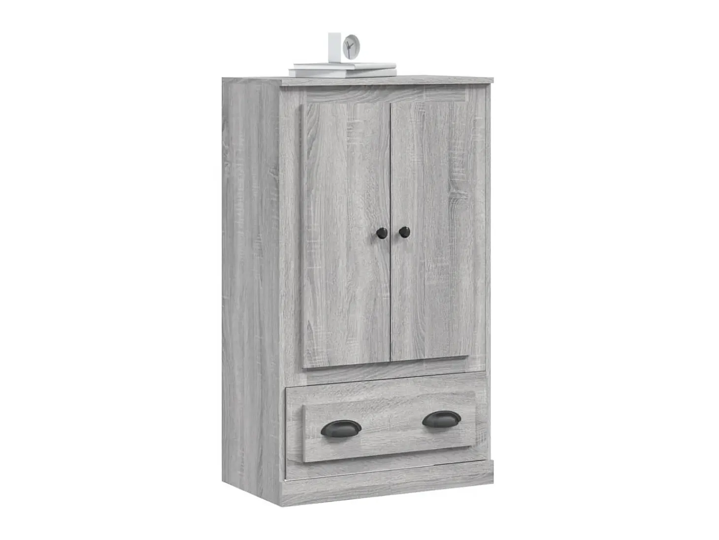 Aparador de madera contrachapada gris Sonoma 60x35,5x103,5 cm ES45892