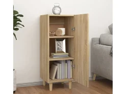 Aparador de madera contrachapada roble Sonoma 34,5x34x90 cm ES76795