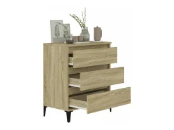 Aparador de madera contrachapada roble Sonoma 60x35x70 cm