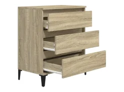 Aparador de madera contrachapada roble Sonoma 60x35x70 cm