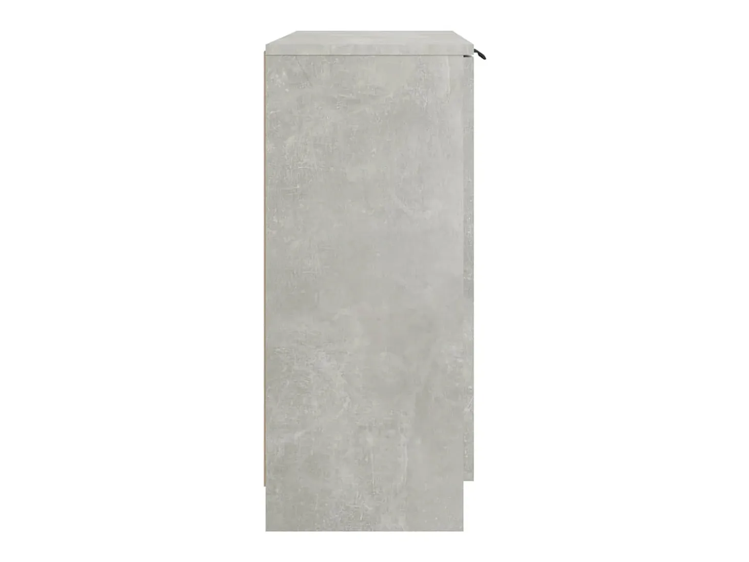 Aparador de madera contrachapada gris hormigón 60x30x70 cm