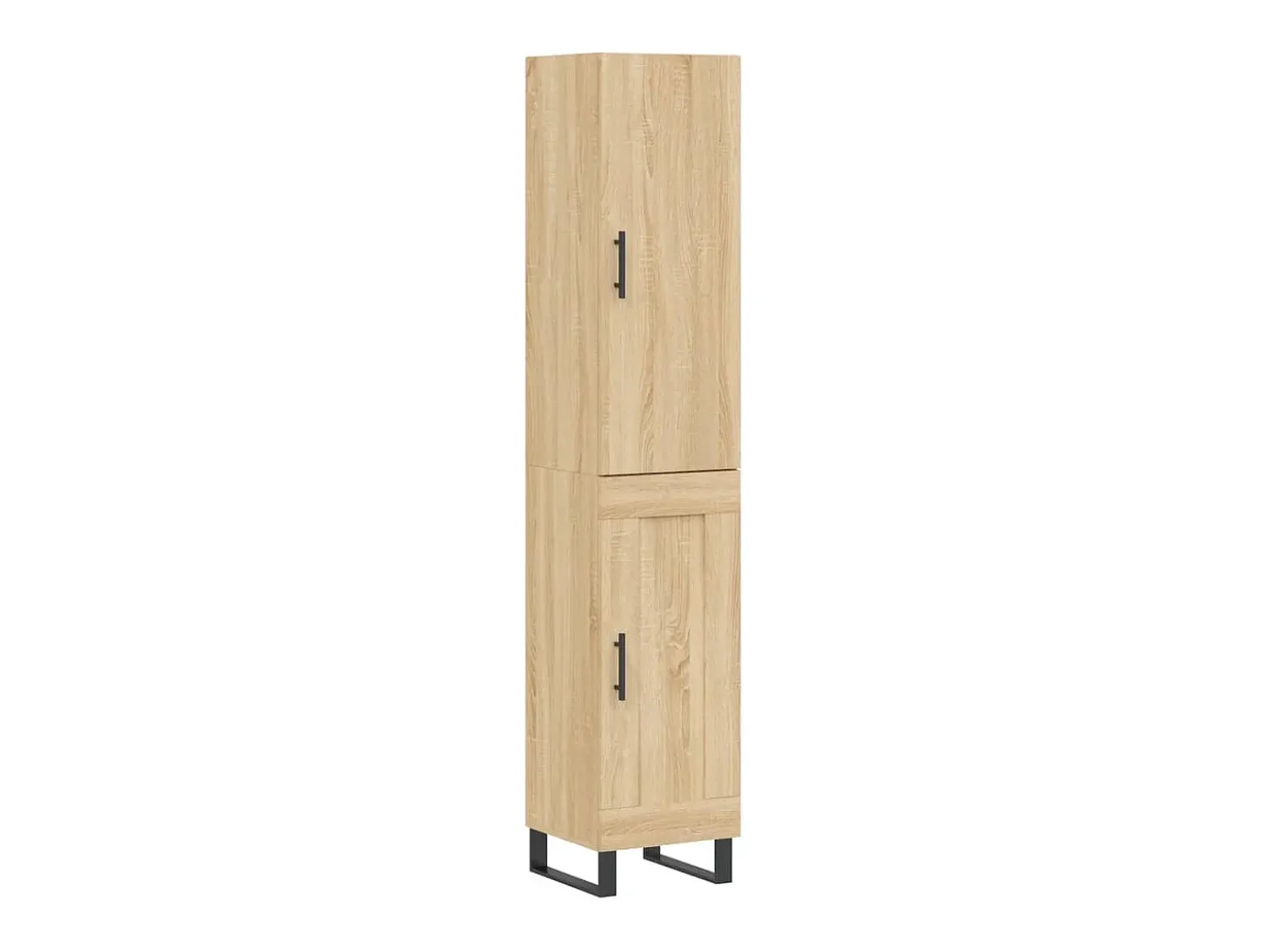 Aparador de madera contrachapada roble Sonoma 34,5x34x180 cm