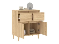 Aparador de madera contrachapada roble Sonoma 60x35x70 cm ES28058