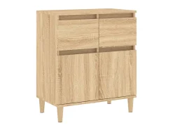Aparador de madera contrachapada roble Sonoma 60x35x70 cm ES28058