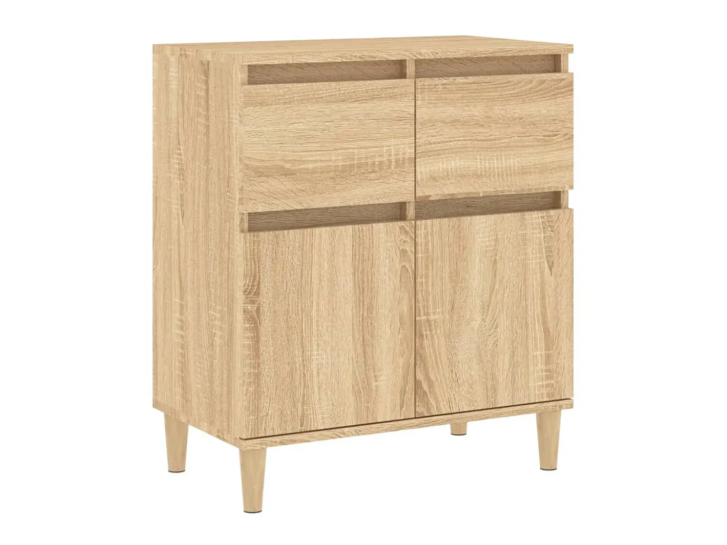 Aparador de madera contrachapada roble Sonoma 60x35x70 cm ES28058