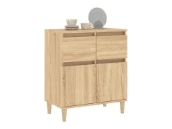 Aparador de madera contrachapada roble Sonoma 60x35x70 cm ES28058