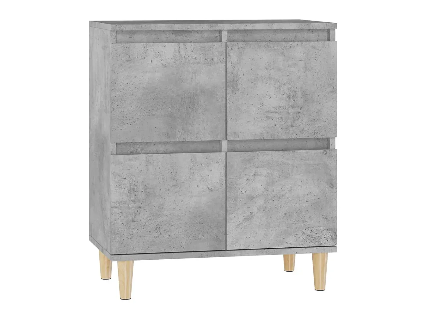 Aparador de madera contrachapada gris hormigón 60x35x70 cm ES97193