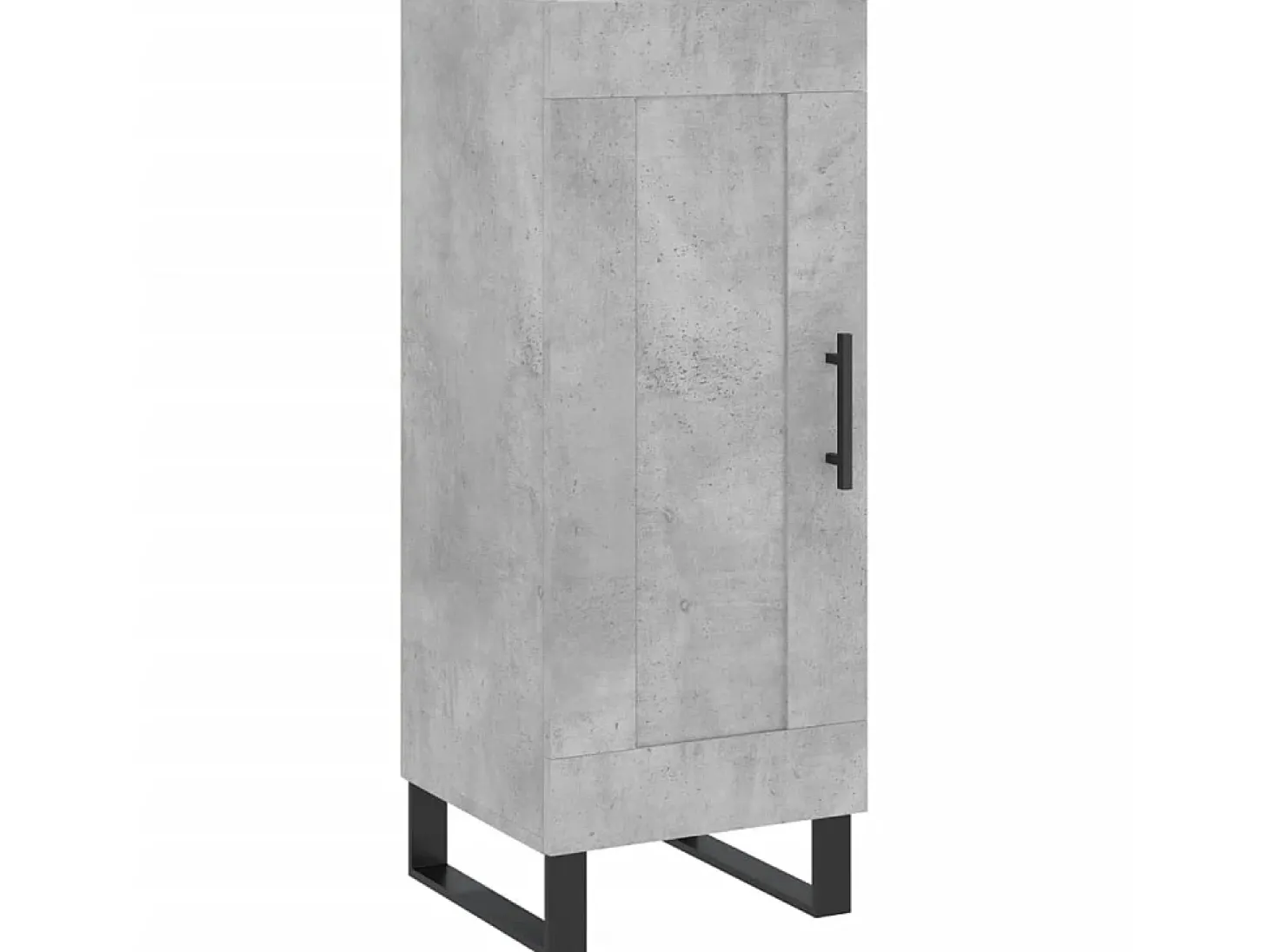 Aparador de madera contrachapada gris hormigón 34,5x34x90 cm ES75048