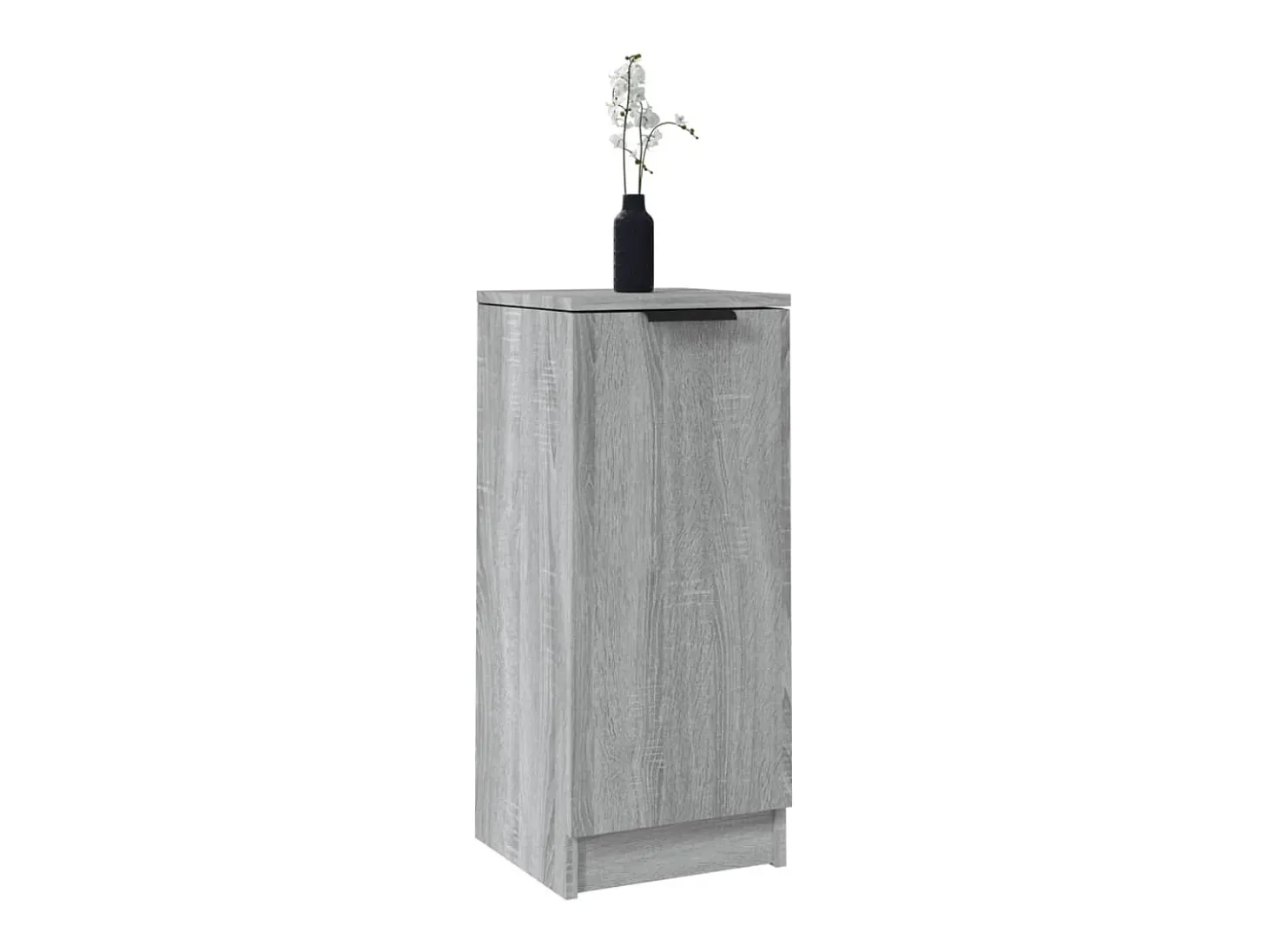 Aparador de madera contrachapada gris Sonoma 30x30x70 cm