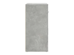 Aparador de madera contrachapada gris hormigón 80x33x70 cm ES672261