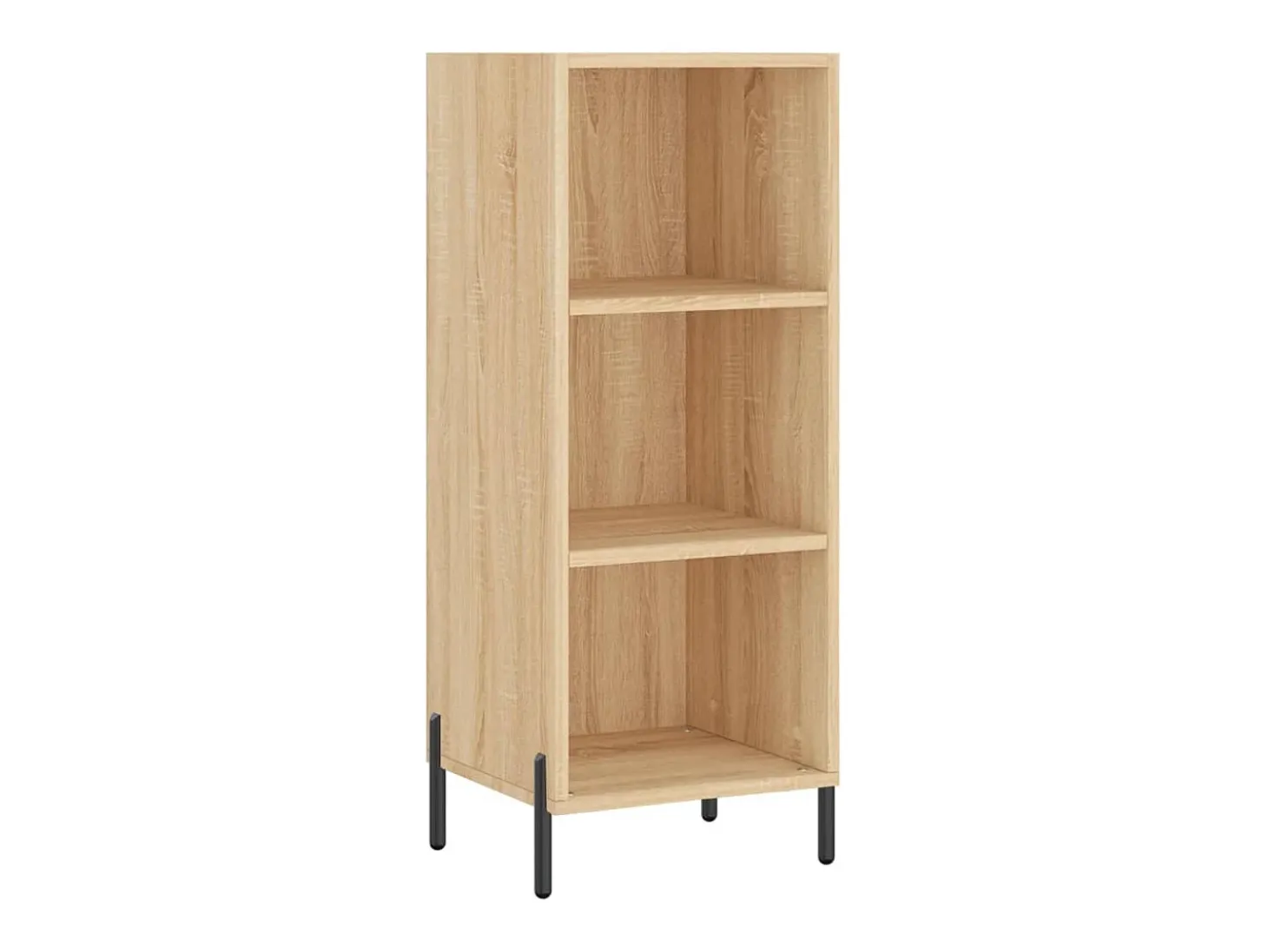 Aparador de madera contrachapada roble Sonoma 34,5x34x180 cm