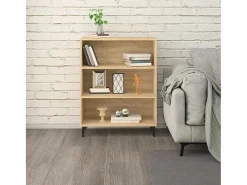 Aparador de madera contrachapada roble Sonoma 69,5x32,5x90 cm