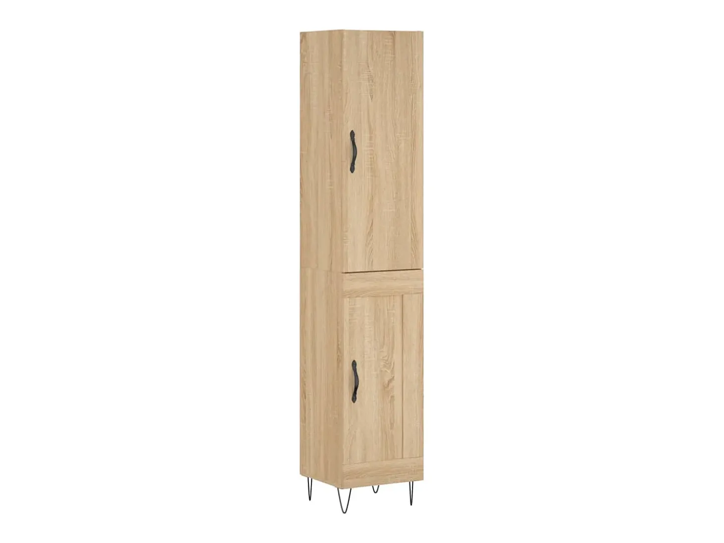 Aparador de madera contrachapada roble Sonoma 34,5x34x180 cm