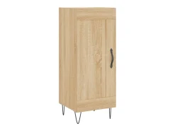 Aparador de madera contrachapada roble Sonoma 34,5x34x180 cm