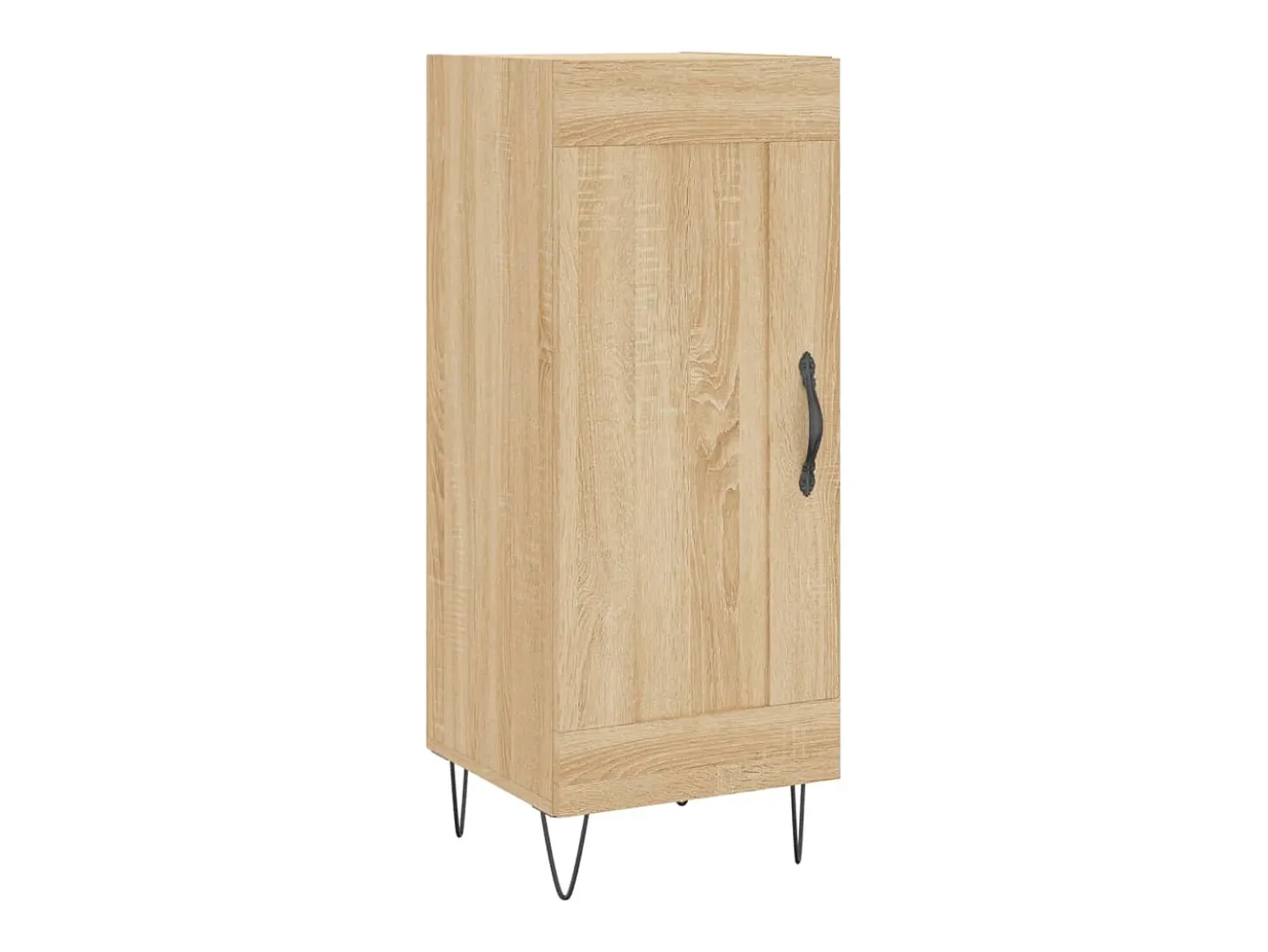 Aparador de madera contrachapada roble Sonoma 34,5x34x180 cm