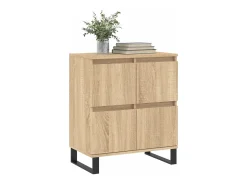 Aparador de madera contrachapada roble Sonoma 60x35x70 cm
