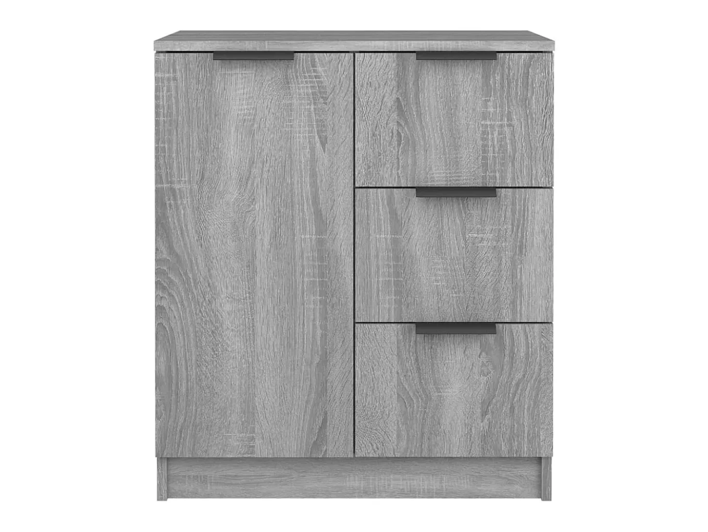 Aparador de madera contrachapada gris Sonoma 60x30x70 cm ES34783
