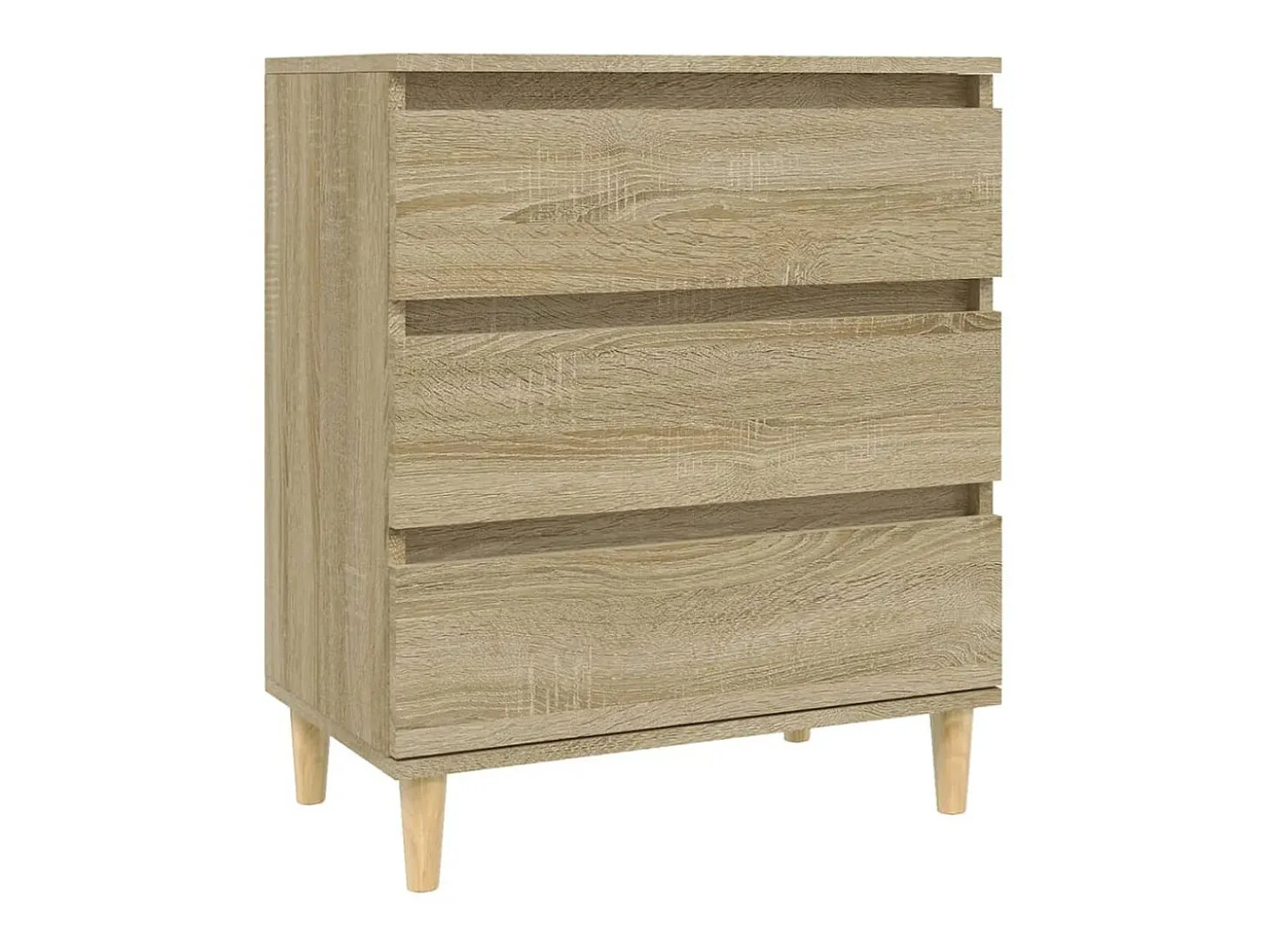 Aparador de madera contrachapada roble Sonoma 60x35x70 cm ES37439