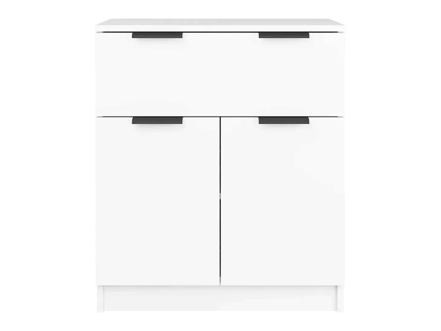 Aparador de madera contrachapada blanco 60x30x70 cm ES10240
