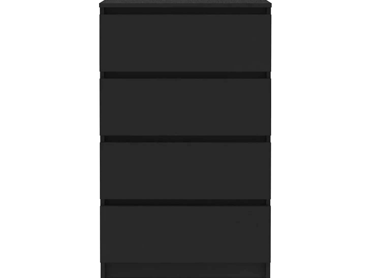 Aparador de madera contrachapada negro 60x35x98,5 cm ES72978