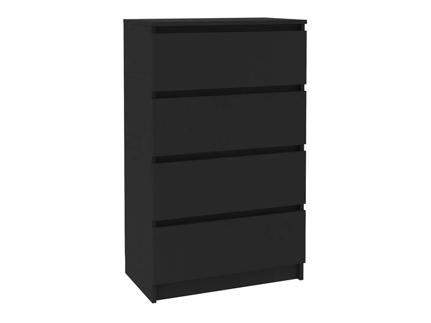 Aparador de madera contrachapada negro 60x35x98,5 cm ES72978