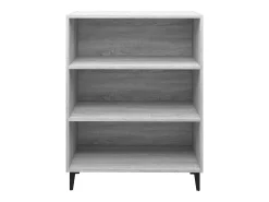 Aparador de madera contrachapada gris Sonoma 69,5x32,5x90 cm ES88374