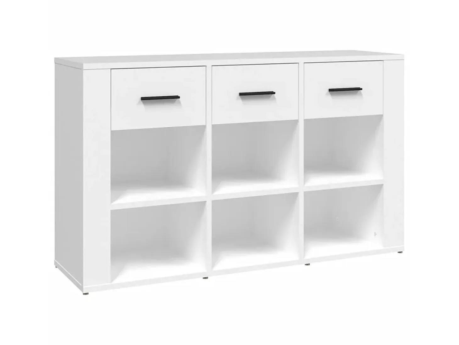 Aparador de madera contrachapada blanco 100x30x59,5 cm ES19836