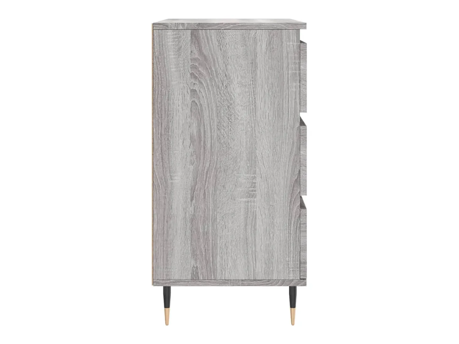 Aparador de madera contrachapada gris Sonoma 60x35x70 cm