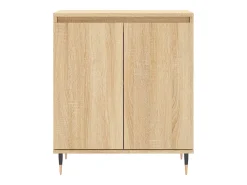 Aparador de madera contrachapada roble Sonoma 60x35x70 cm