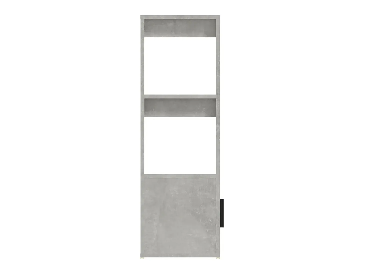 Aparador de madera contrachapada gris hormigón 80x30x90 cm