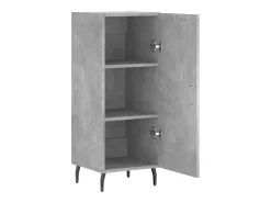 Aparador de madera contrachapada gris hormigón 34,5x34x90 cm ES66557