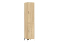 Aparador de madera contrachapada roble Sonoma 34,5x34x180 cm