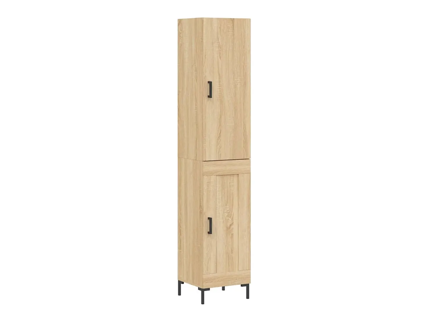 Aparador de madera contrachapada roble Sonoma 34,5x34x180 cm